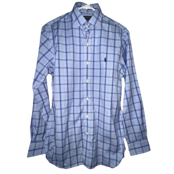Polo Ralph Lauren Slim Fit Easy Care Fit Button Down Dress Shirt Size 15 32/33 - Picture 1 of 7